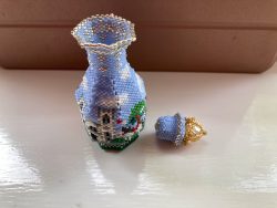 Beadwork Coronation Bottle 1 by Stephanie